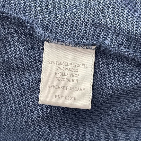 Garnet Hill Dress XL Casual Pull On 3/4 Sleeve Cottagecore Boho Embroidered Soft - Picture 12 of 12